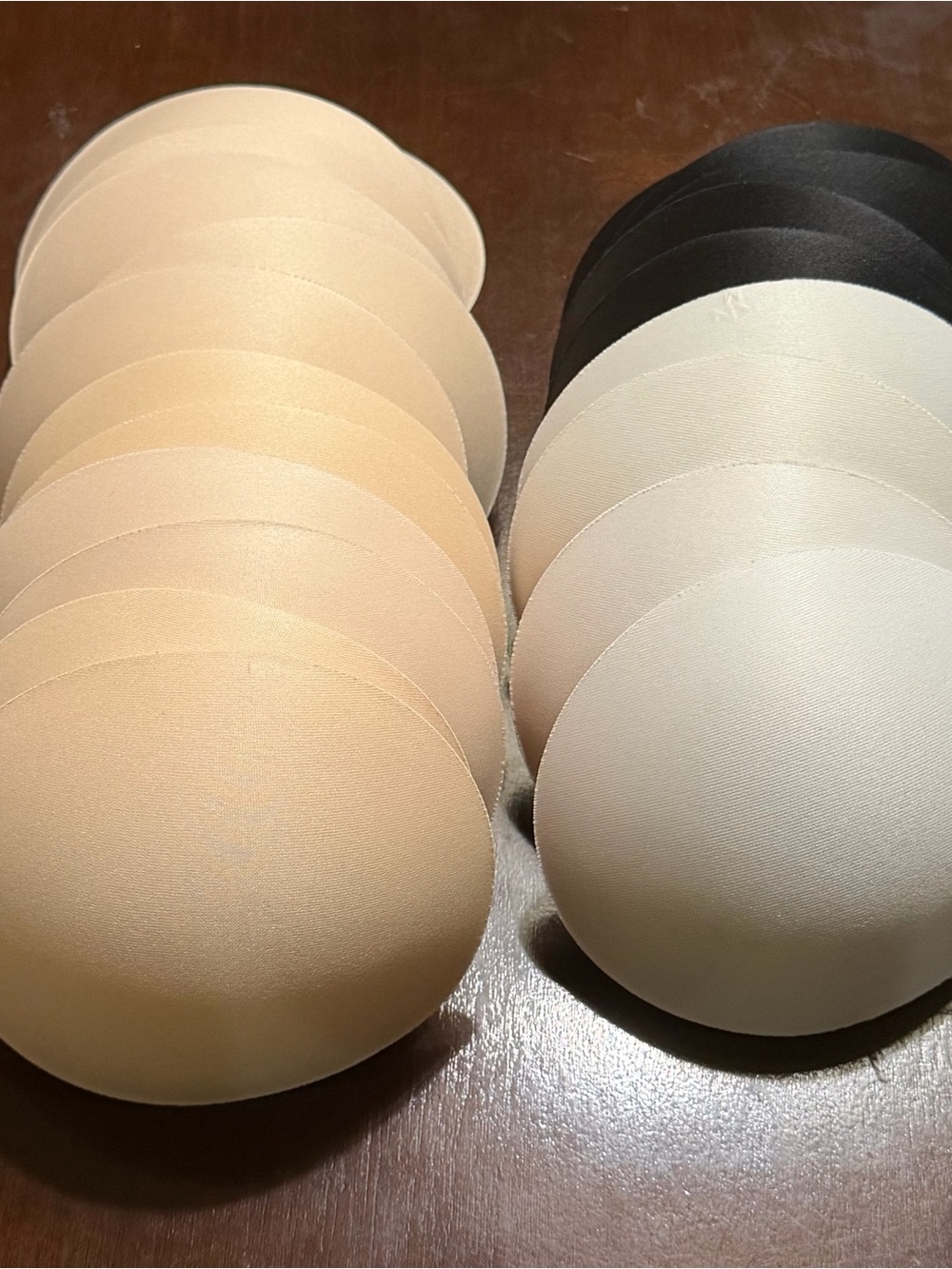 Klassy Network Bra Foam Cups in White, Nude, and Black